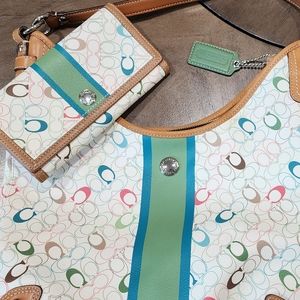 Colorful Coach Bag and Wallet